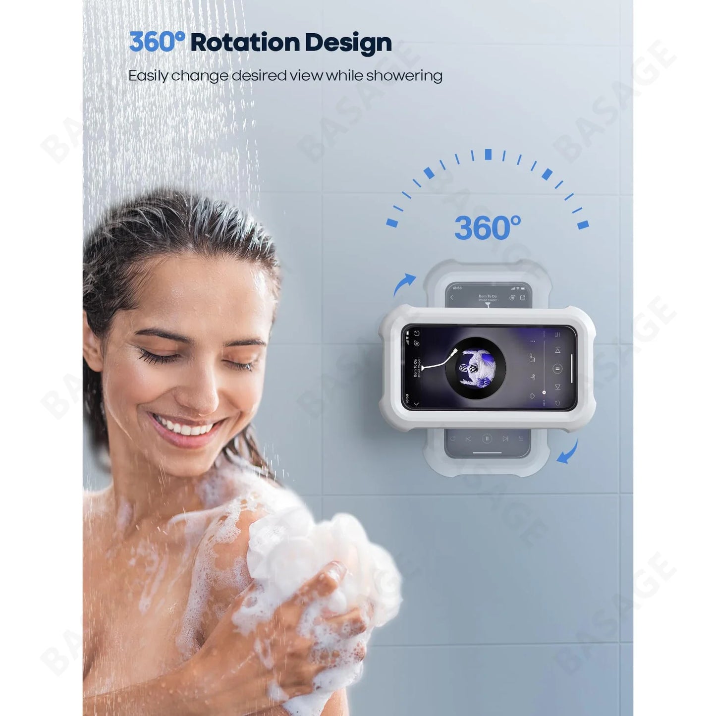 HydroShowerJet ™ - Waterproof Shower Phone Holder